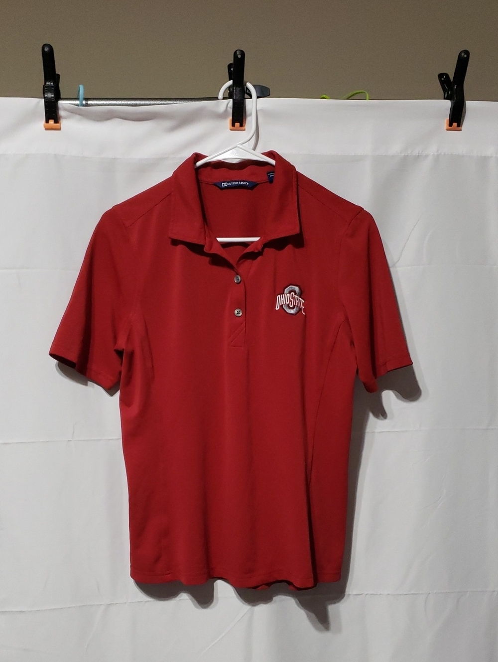 Ohio State Buckeyes Polo Shirt By Cutter & Buck. Size: Medium